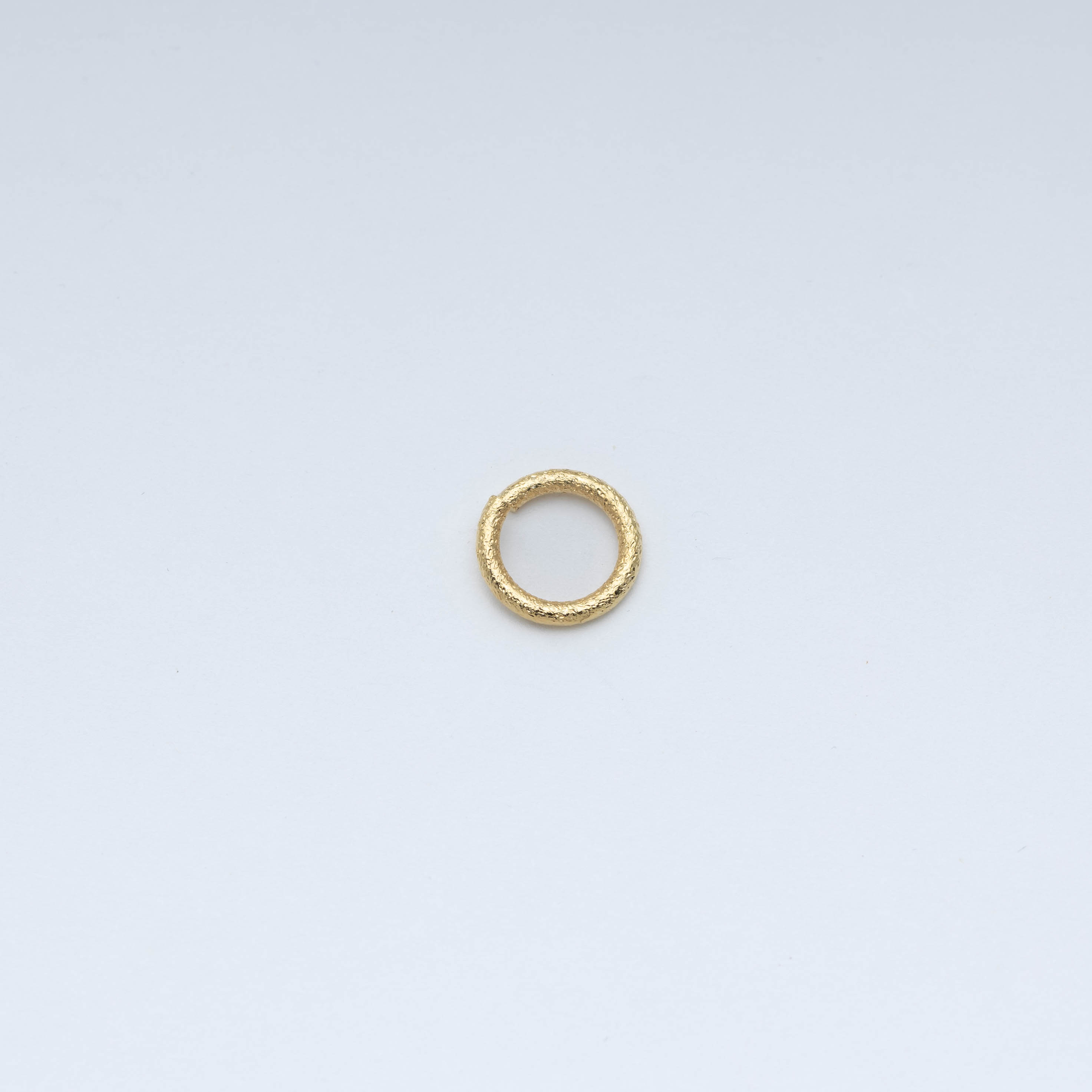 6265 10x1.5mm Gold Jump Ring Texturized